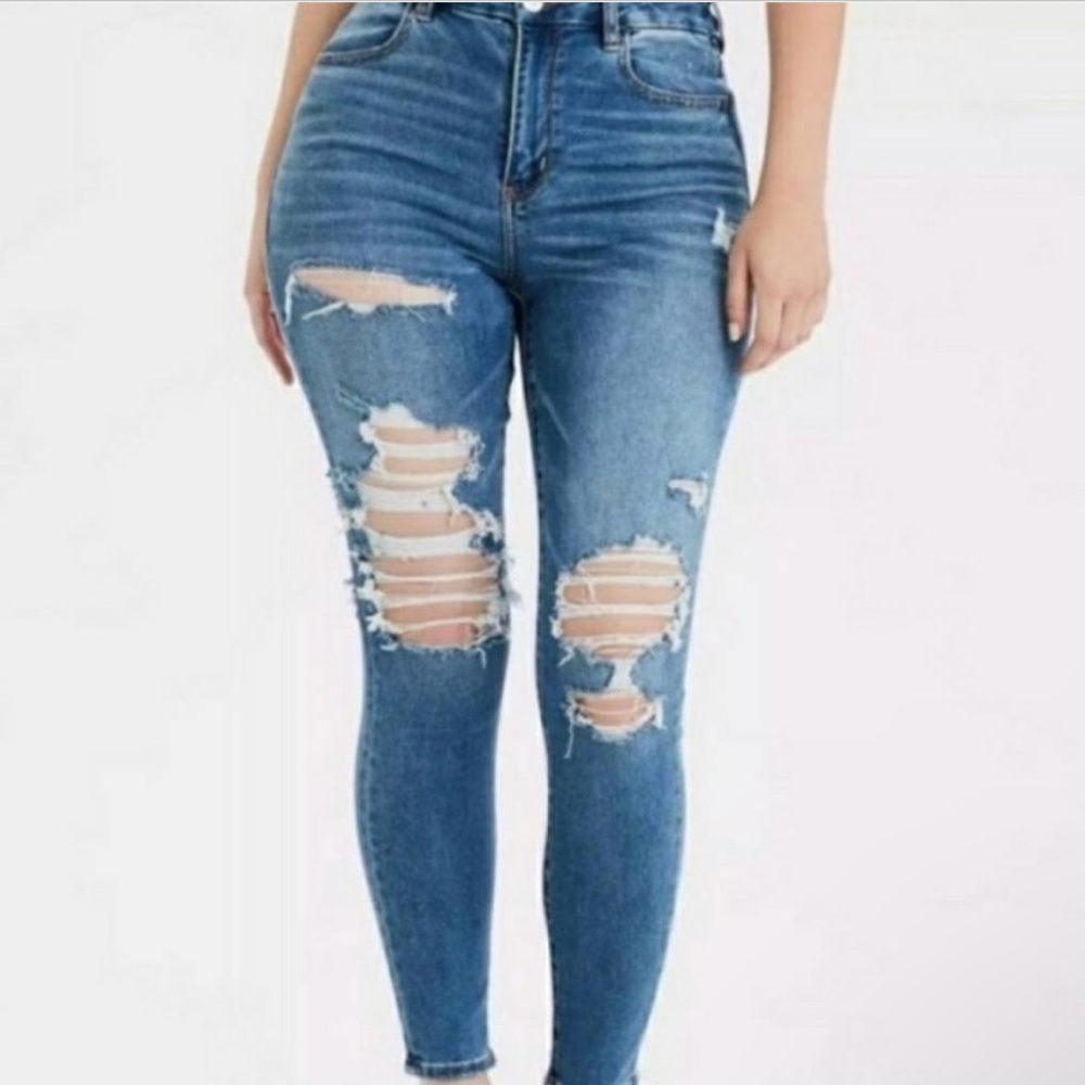 American eagle super high rise jegging